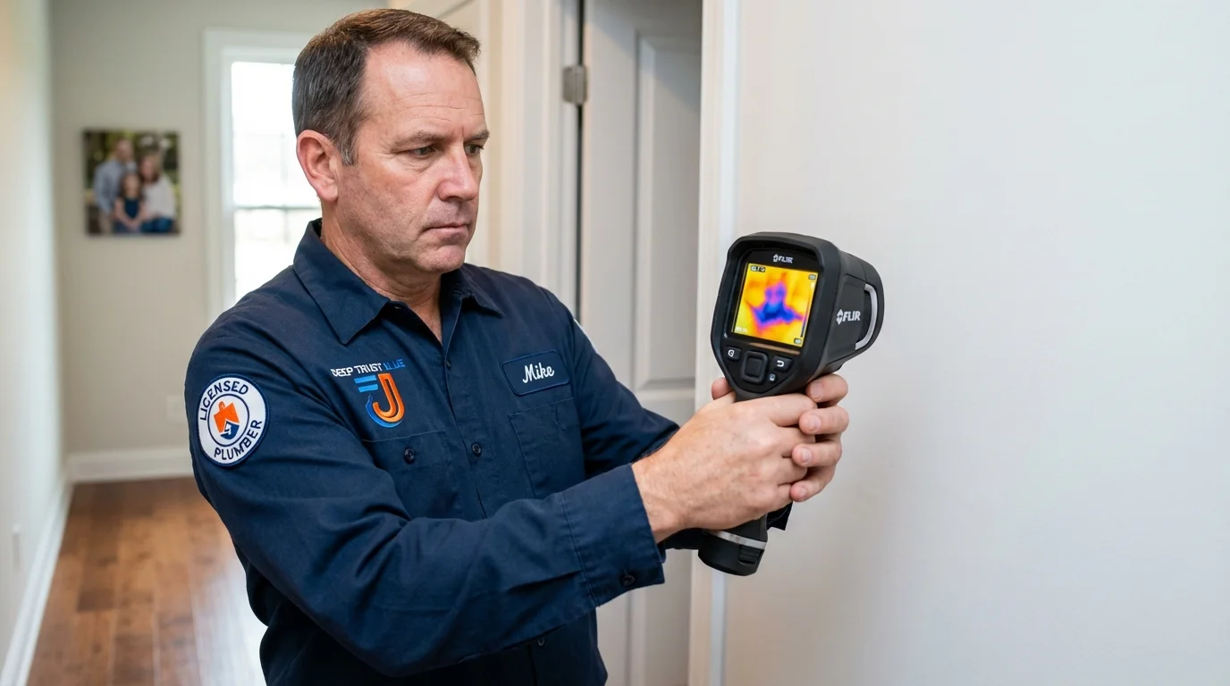 Thermal imaging leak detection by Johns Plumbing LLC in Titusville
